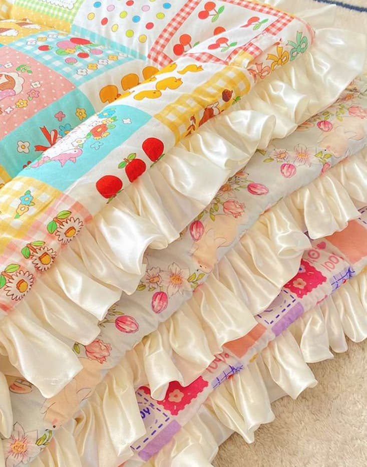 ペットマット 猫用 ふんわりフリル姫系マット