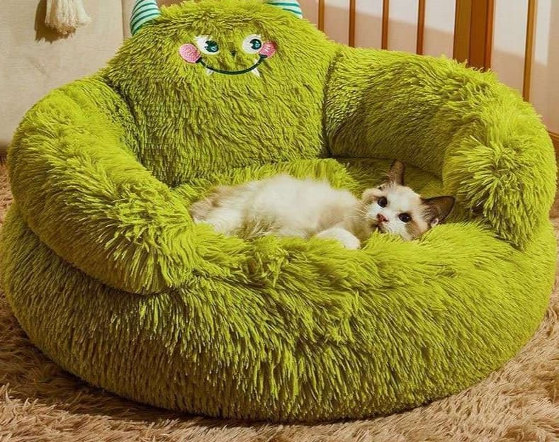 ペットマット 犬猫兼用 もこもこモンスターベッド