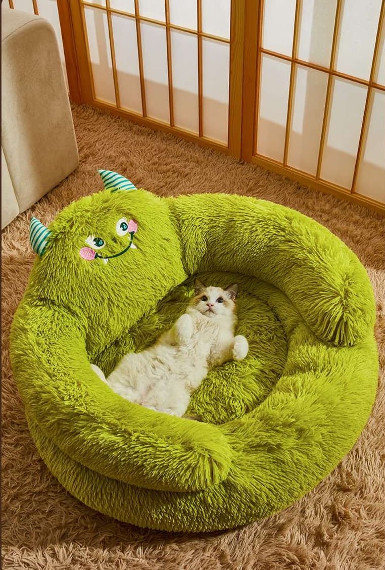 ペットマット 犬猫兼用 もこもこモンスターベッド