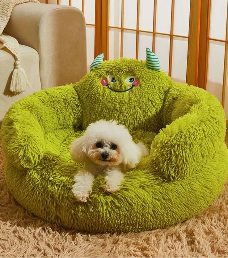 ペットマット 犬猫兼用 もこもこモンスターベッド