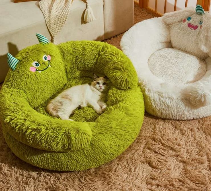 ペットマット 犬猫兼用 もこもこモンスターベッド