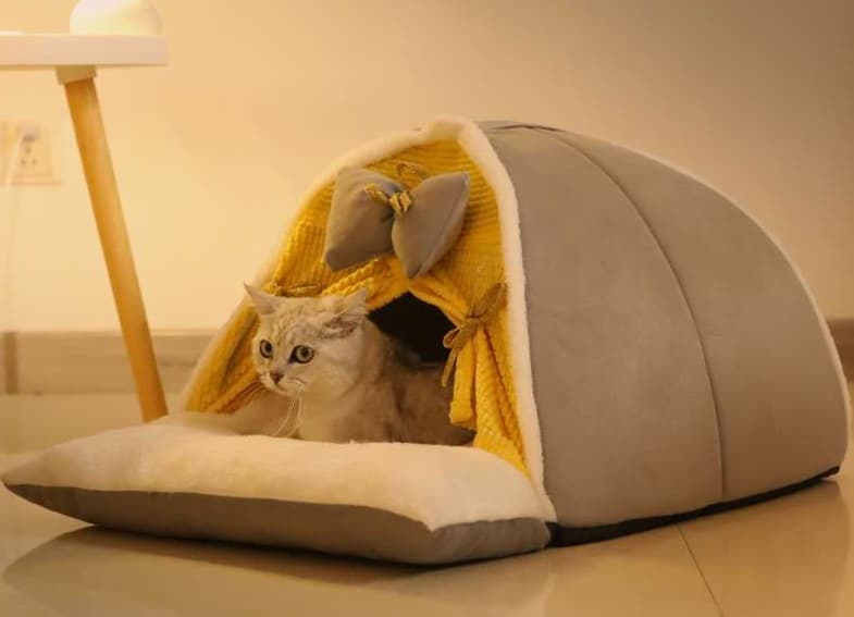 ペットマット 猫用 もちもちテント型マット
