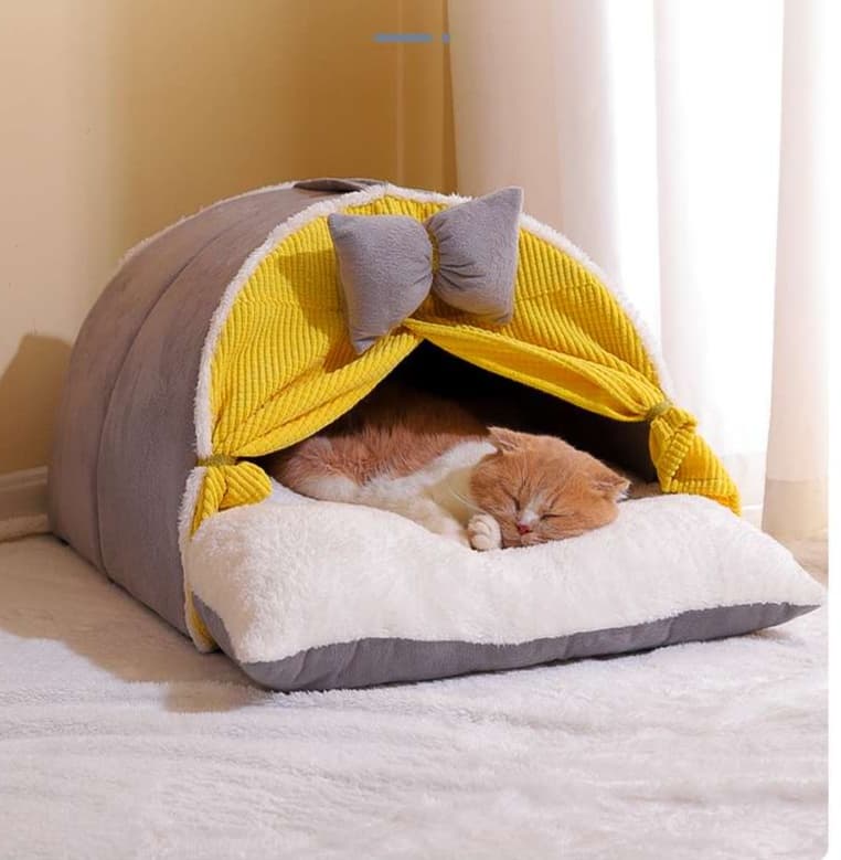 ペットマット 猫用 もちもちテント型マット