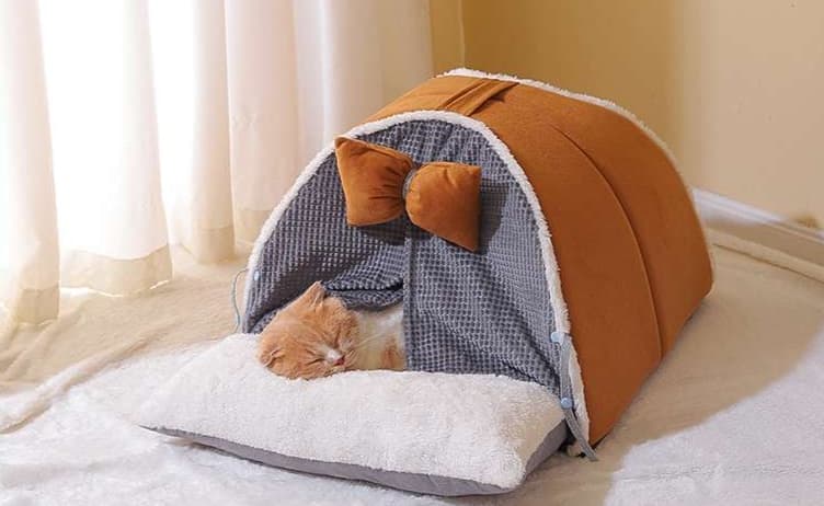 ペットマット 猫用 もちもちテント型マット