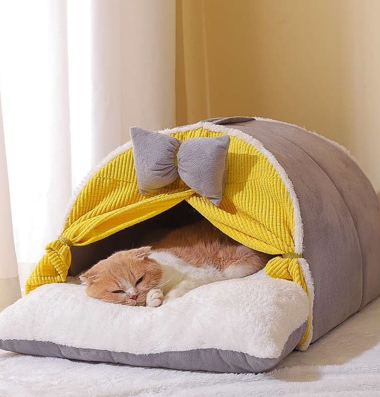 ペットマット 猫用 もちもちテント型マット