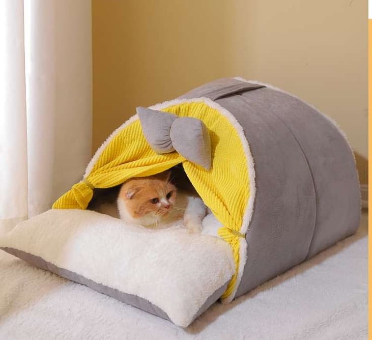 ペットマット 猫用 もちもちテント型マット