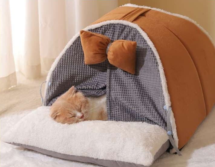 ペットマット 猫用 もちもちテント型マット