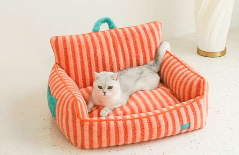 ペットマット 猫用 ふわもこ高級ソファー型マット