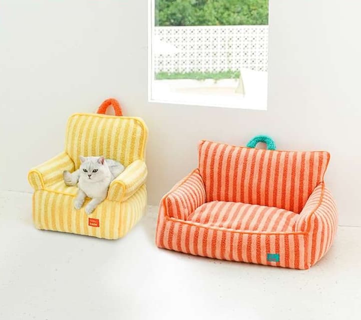 ペットマット 猫用 ふわもこ高級ソファー型マット
