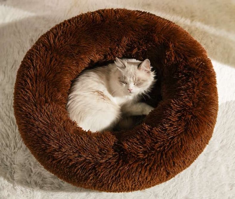 ペットマット 猫用 もふもふ贅沢ドーナツベッド