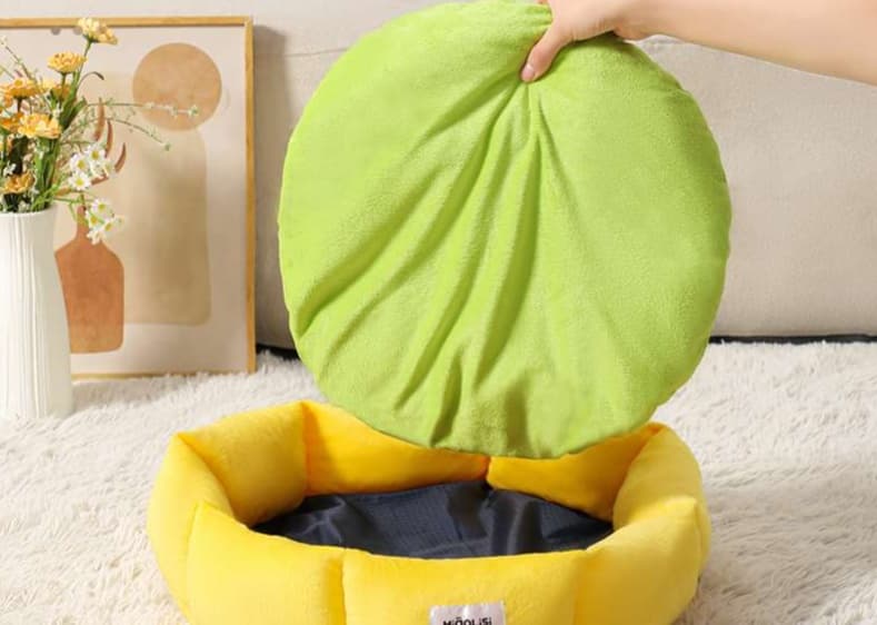 ペットマット 猫用 ふわもこ包み込みベッド