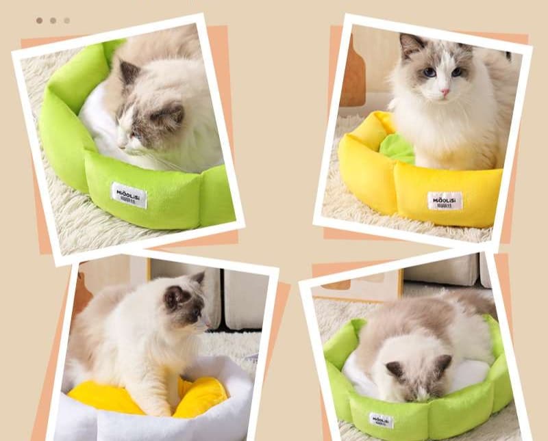 ペットマット 猫用 ふわもこ包み込みベッド