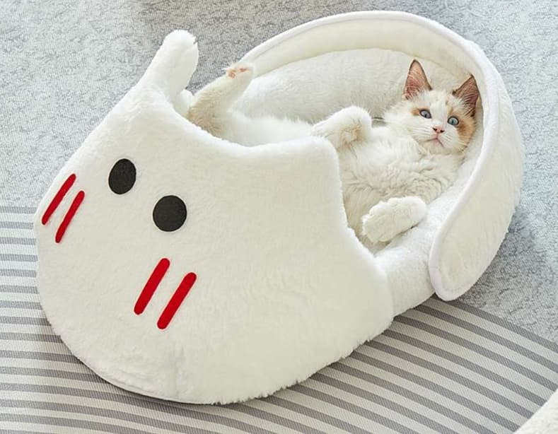 ペットマット 猫用 もこもこ猫足ベッド