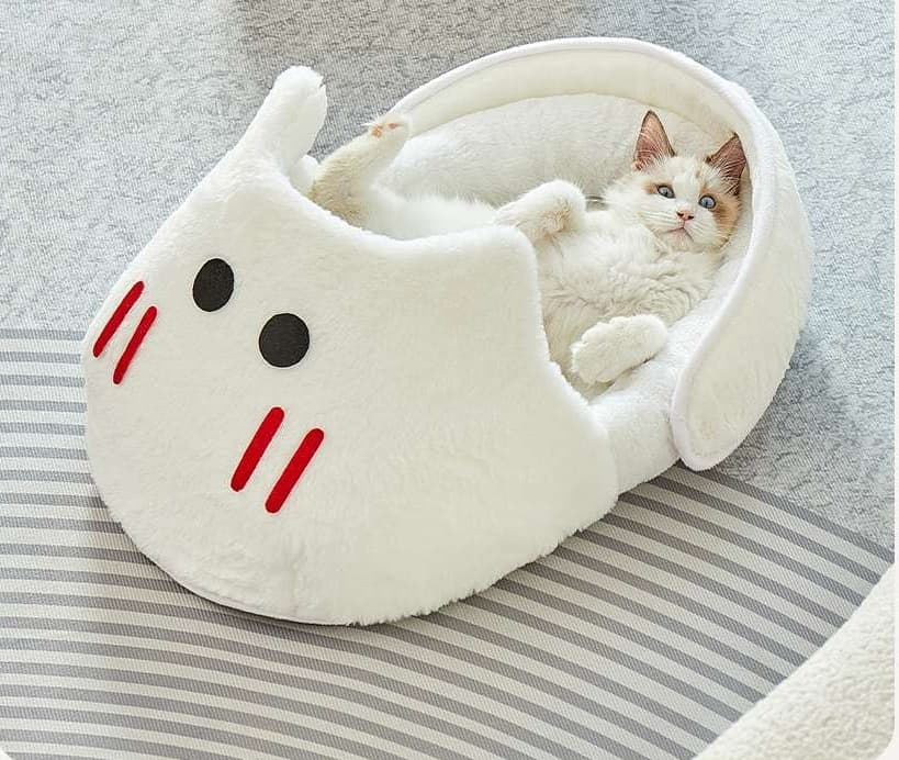 ペットマット 猫用 もこもこ猫足ベッド