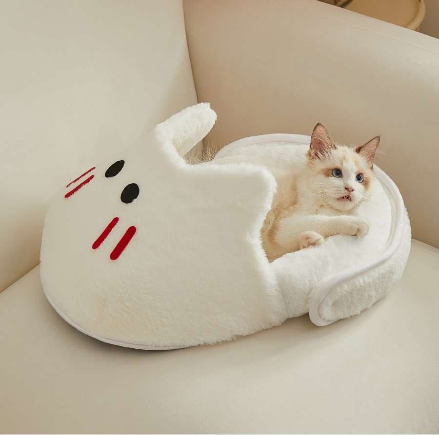 ペットマット 猫用 もこもこ猫足ベッド