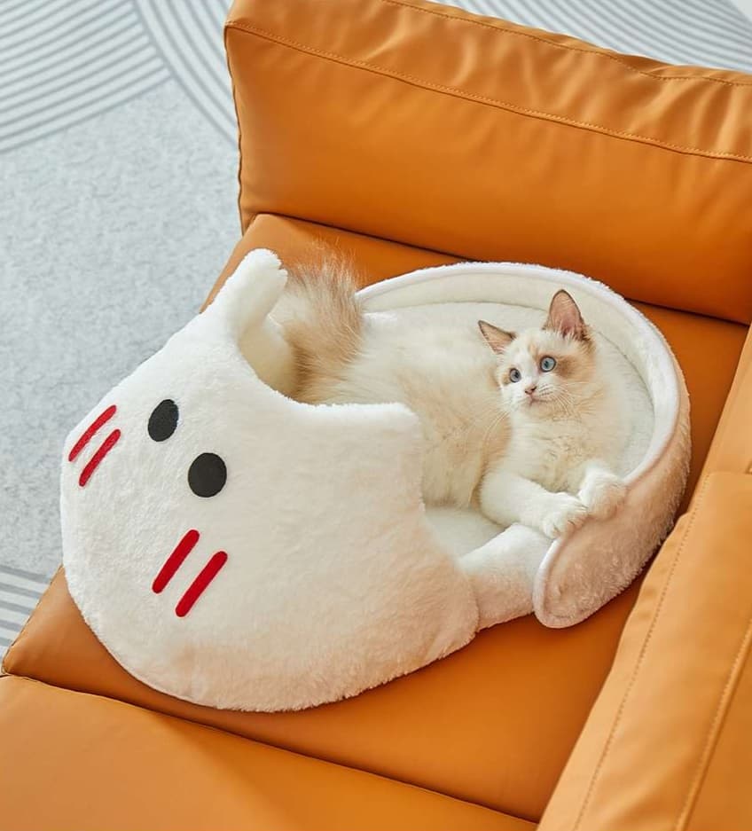 ペットマット 猫用 もこもこ猫足ベッド