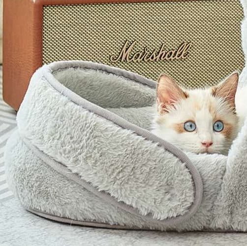ペットマット 猫用 もこもこ猫足ベッド