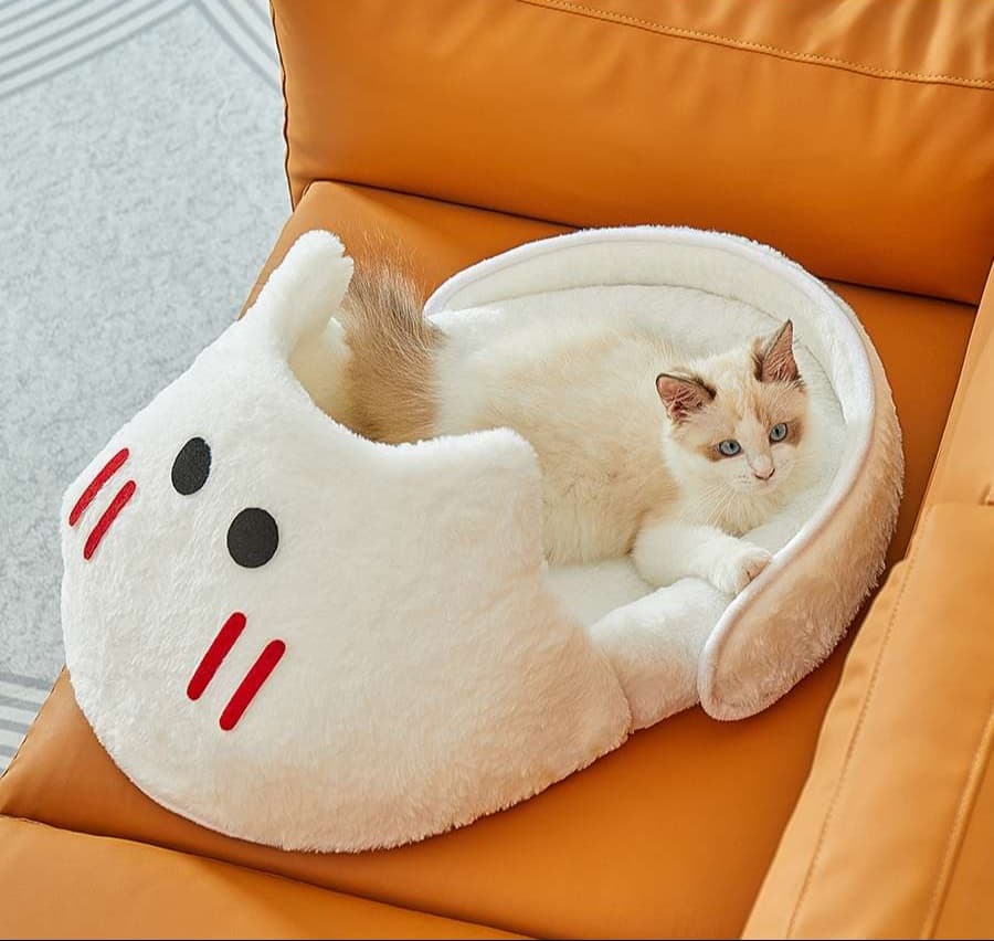 ペットマット 猫用 もこもこ猫足ベッド