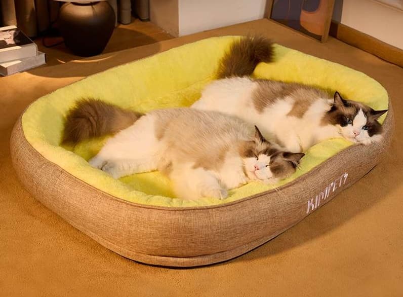 ペットマット 猫用 もふもふ包み込みペットクッション