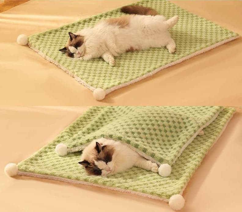 ペットマット 猫用 ふわもこ包みこみマット