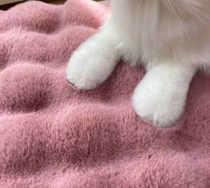 ペットマット 猫用 もこもこ雲型マット