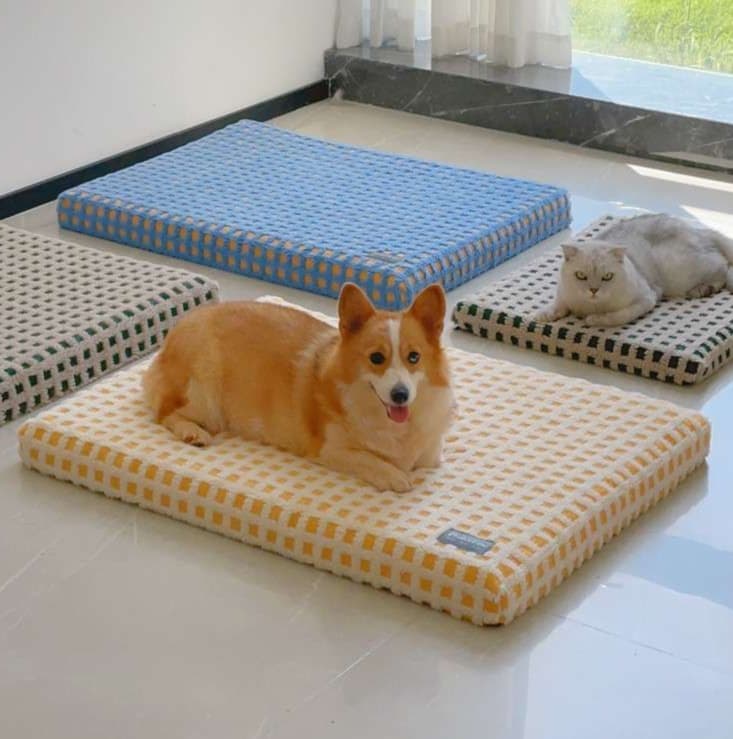 ペットマット 犬猫兼用 もこもこ秋冬保温マット