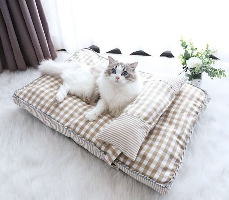 ペットマット 猫用 ふわもこキャットクッションマット