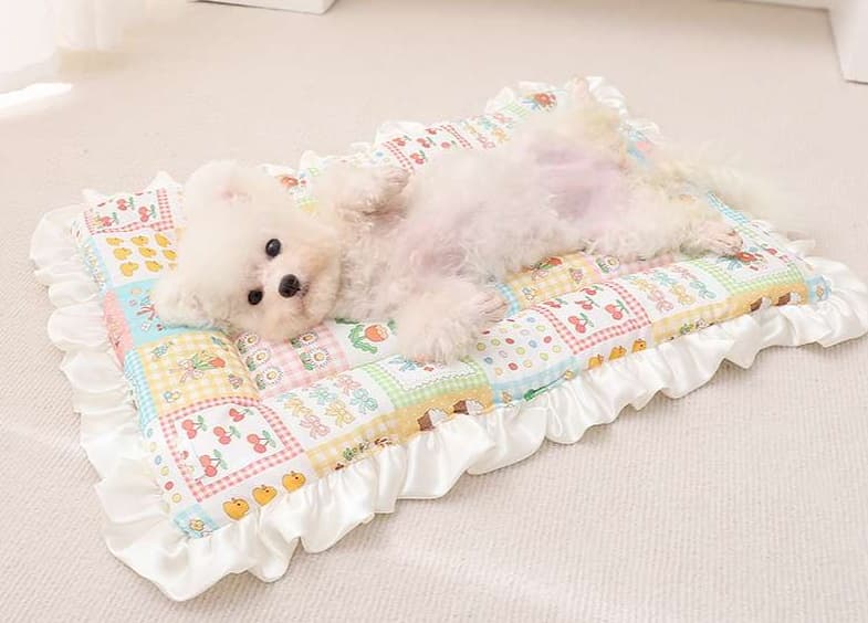 ペットマット 犬用 ふんわりフリル付きマット