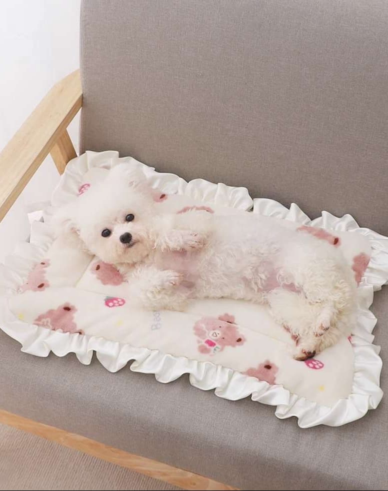 ペットマット 犬用 ふんわりフリル付きマット