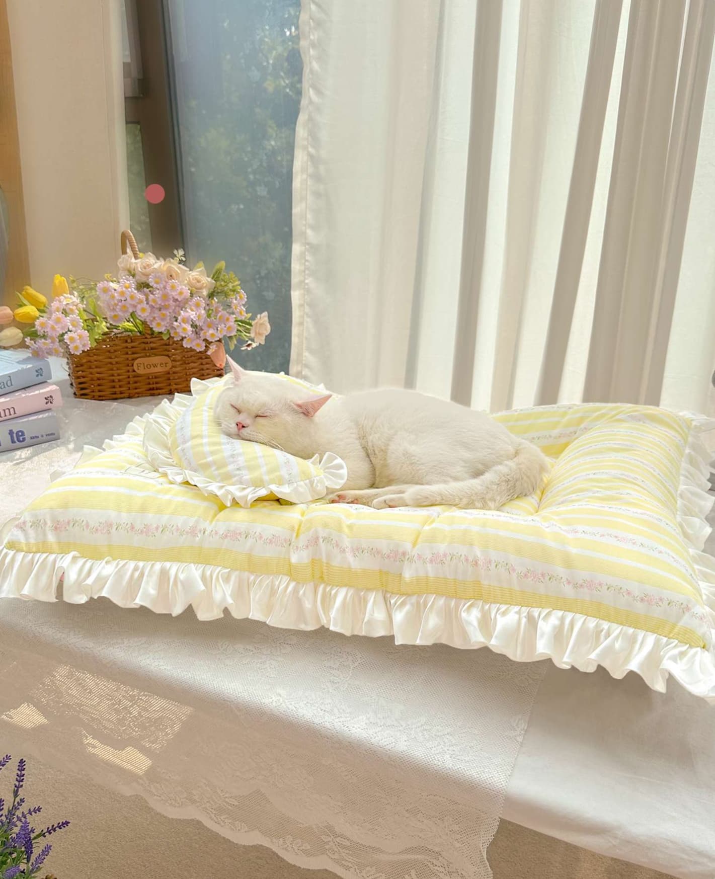 ペットマット 犬用 ふんわりフリルマット