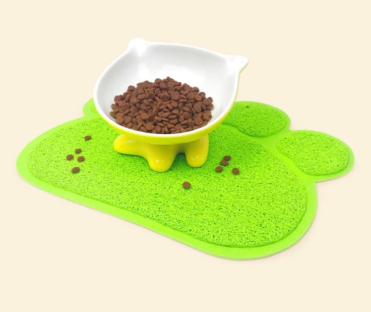 ペットマット 猫用 肉球型トラップ猫砂マット