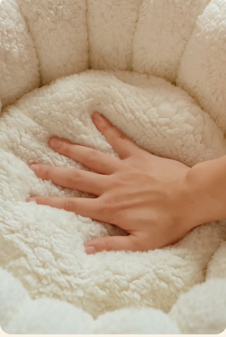 ペットマット 猫用 もこもくぬくぬくまんまるベッド