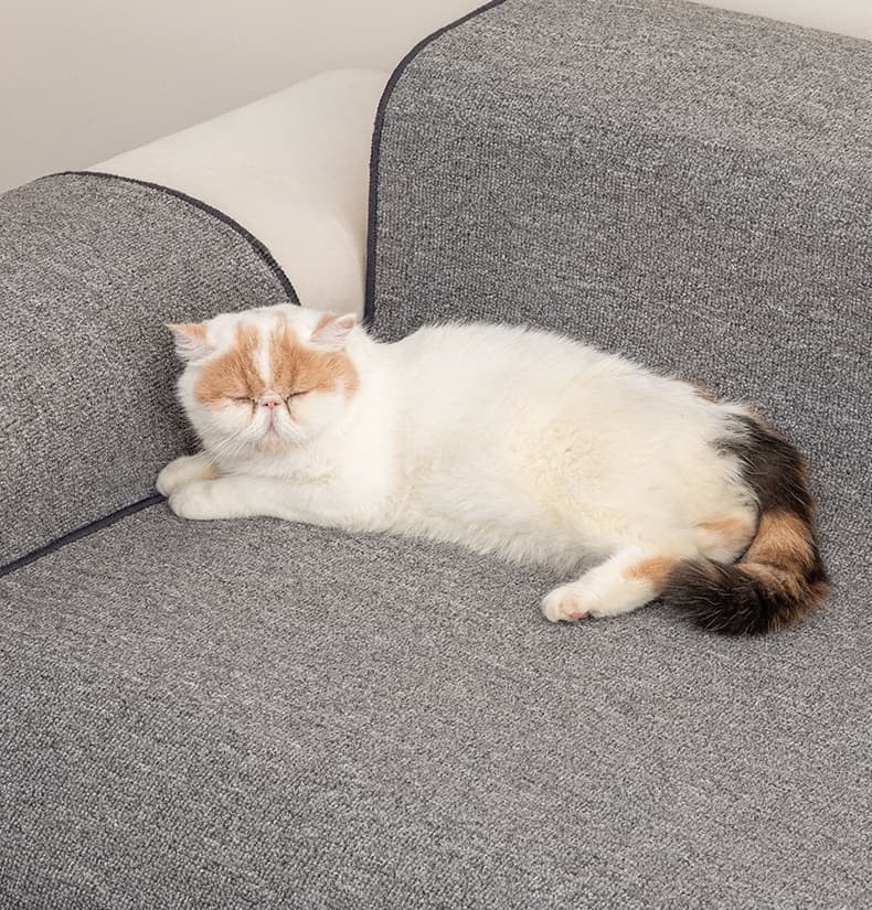 ペットマット 猫用 麻混紡ラグマット 癒やしのやすらぎ