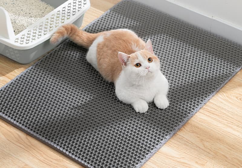 ペットマット 猫用 砂取りネット構造トイレマット