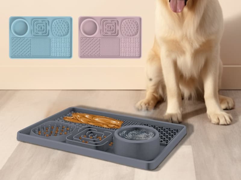 ペットマット 犬猫兼用 多機能スローフィーディングマット