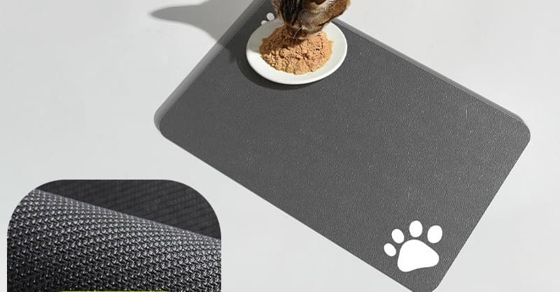 ペットマット 犬猫兼用 ずれにくい食事マット
