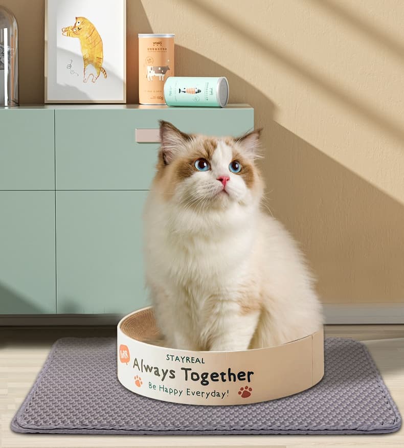 ペットマット 猫用 二重構造ハニカムマット