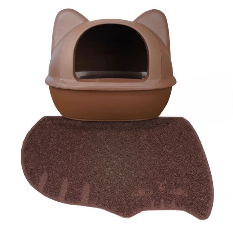 ペットマット 猫用 ねこ型おしゃれ砂取りマット