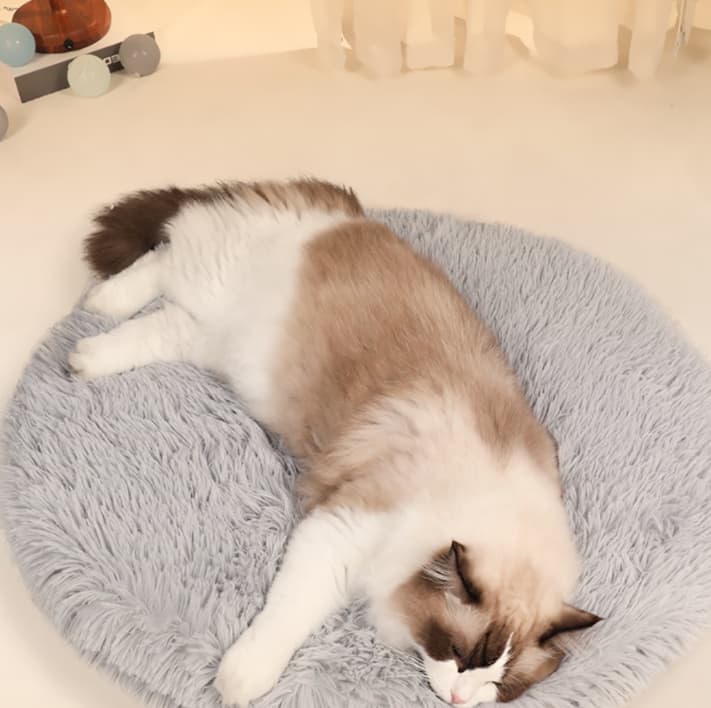 ペットマット 猫用 もふもふお昼寝リラックラグマット