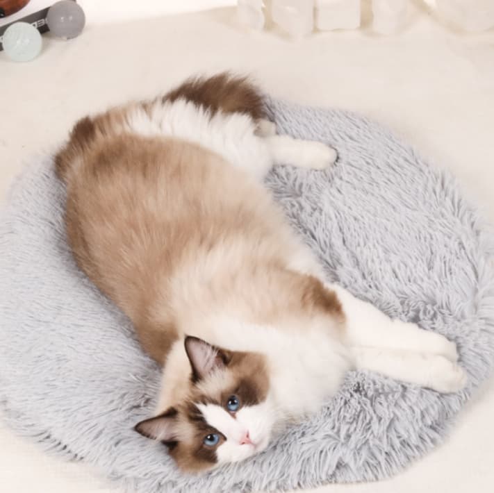 ペットマット 猫用 もふもふお昼寝リラックラグマット
