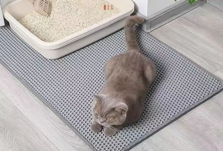 ペットマット 猫用 二重構造トイレマット