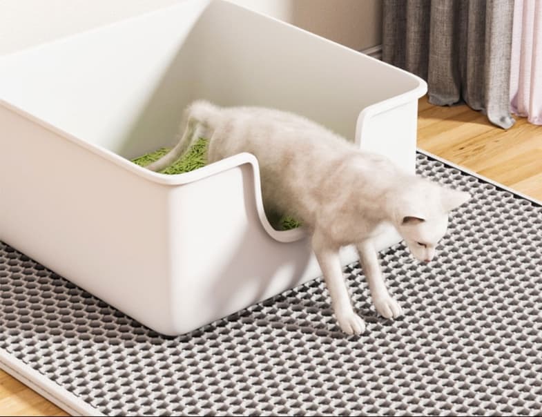 ペットマット 猫用 二重構造トイレマット