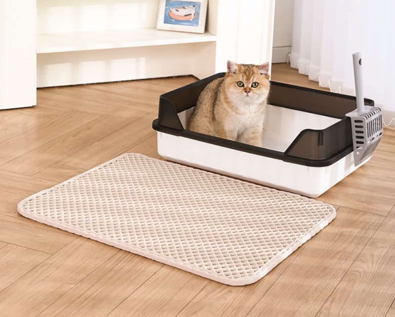 ペットマット 猫用 二重構造トイレマット