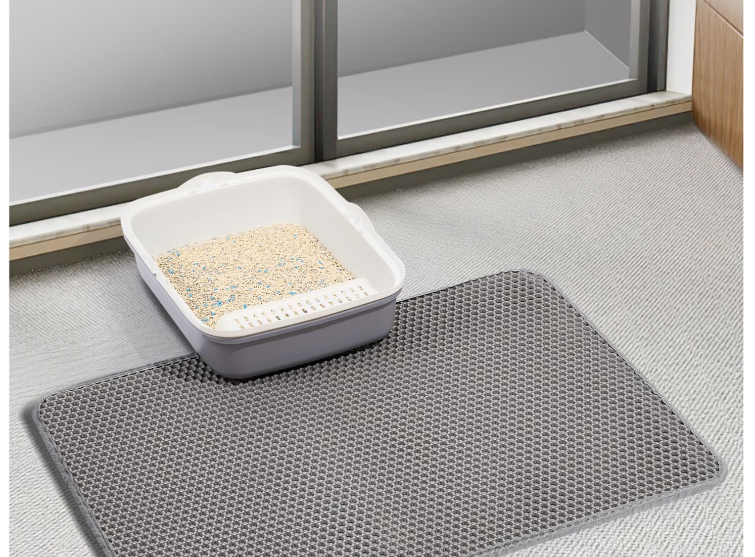 ペットマット 猫用 飛び散り防止トイレマット