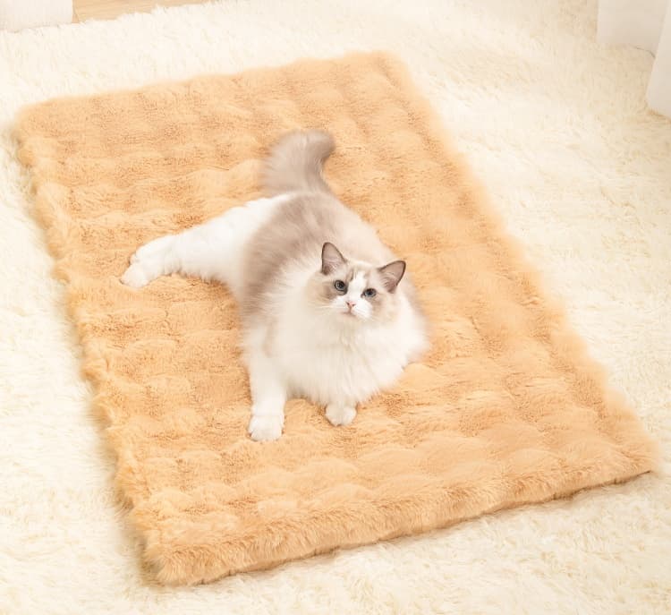 ペットマット 猫用 もふもふあったかクッションマット