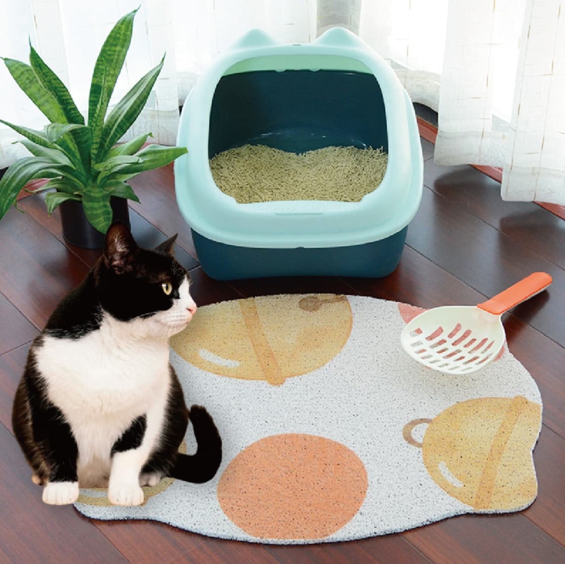 ペットマット 猫用 飛び散り防止トイレマット