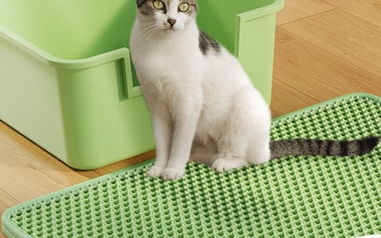 ペットマット 猫用 二重構造トイレマット