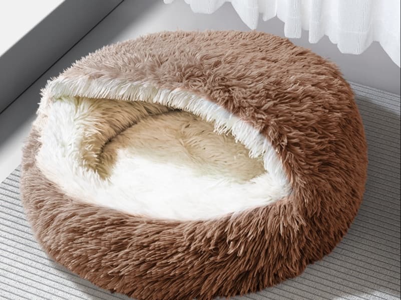 ペットマット 猫用 もふもふ包み込みベッド