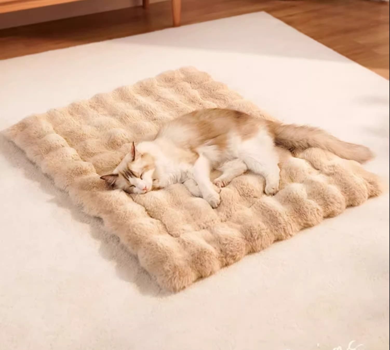 ペットマット 猫用 もこもこ波型マット