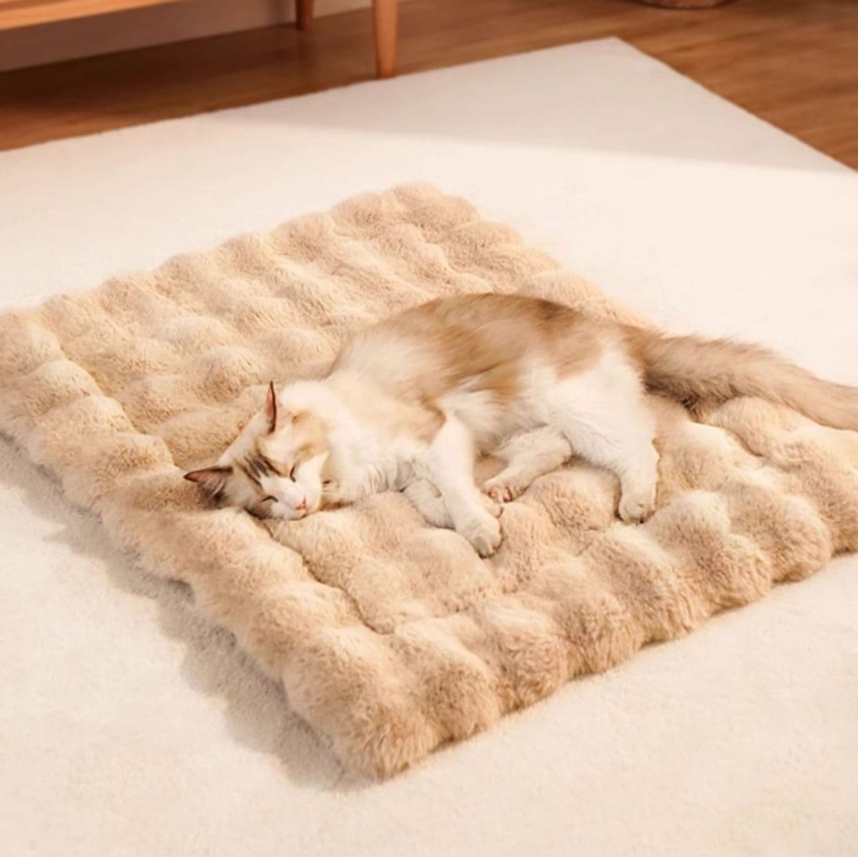 ペットマット 猫用 ふわふわ雲型もこもこ快眠敷布団